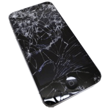 iphone4フロントパネル割れ