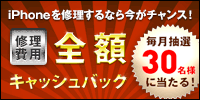 レシート送付で全額キャッシュバックキャンペーン