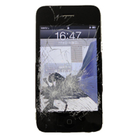 フロントパネル割れ