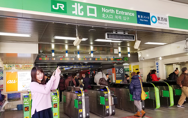 中野店への道順1